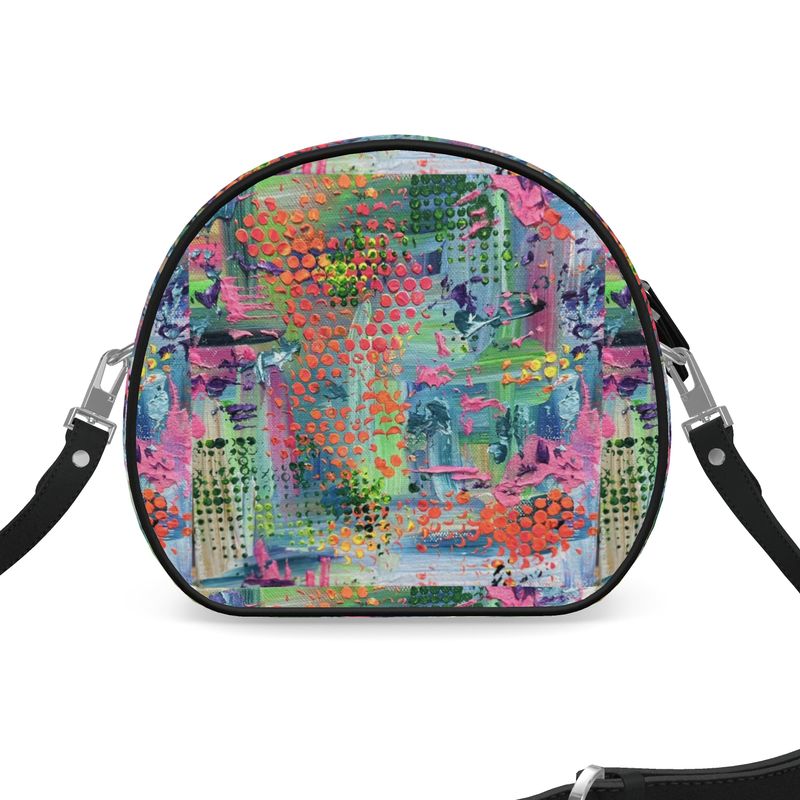 Bright Happy Round Leather Purse