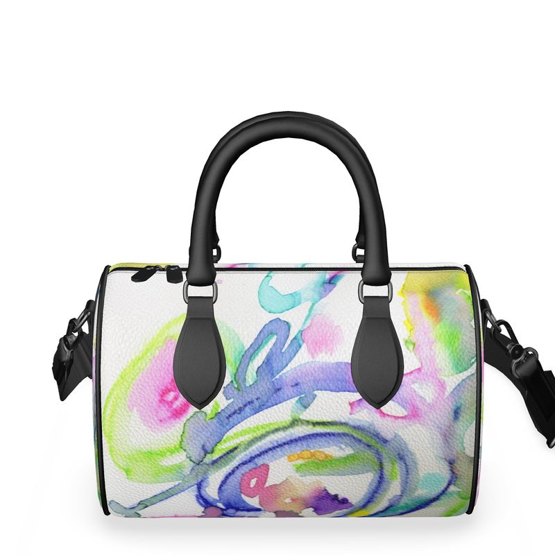 Make a Splash Leather Mini Barrel Bag