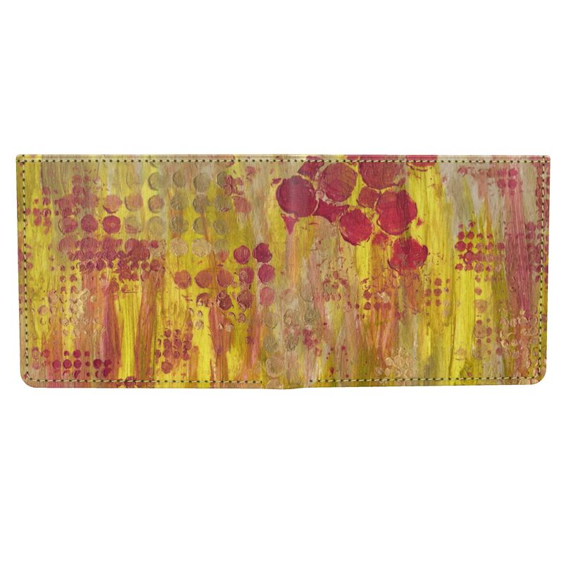 Men’s Garnet & Gold Leather Wallet