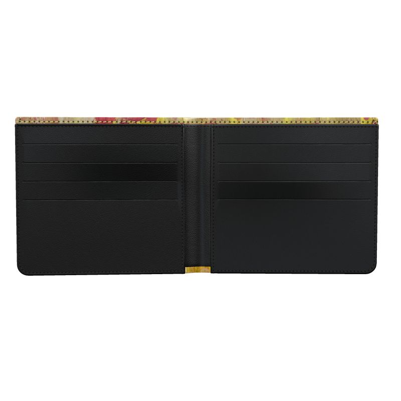Men’s Garnet & Gold Leather Wallet