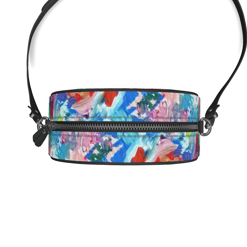City Lights Round Leather Box Purse