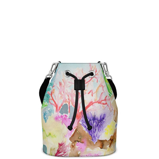 Ocean Dreamscape - Leather Bucket Bag