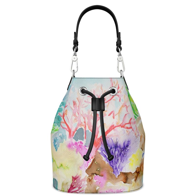 Underwater Adventure Leather Bucket Bag