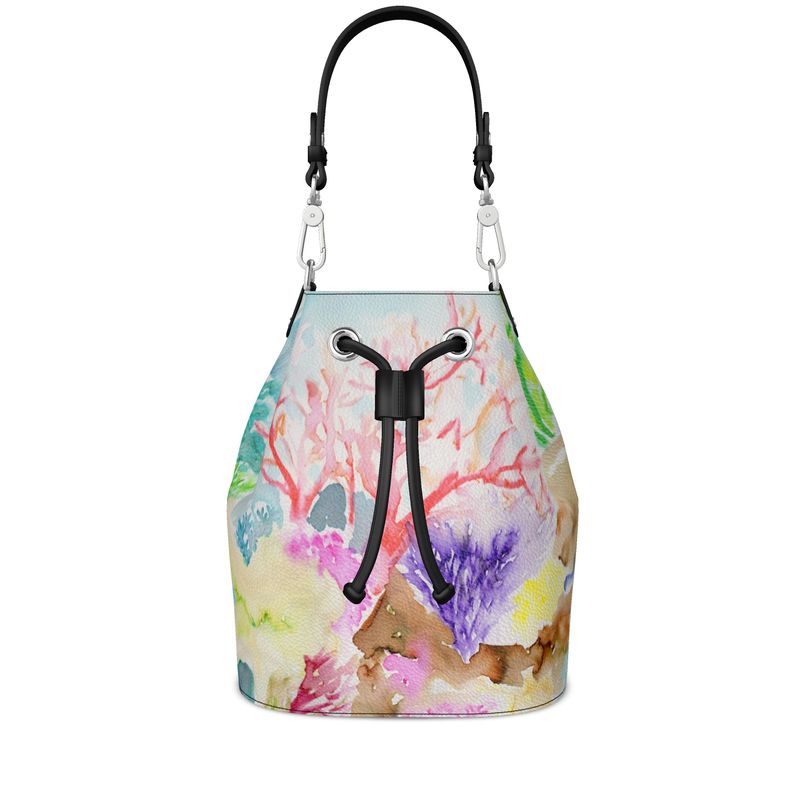 Underwater Adventure Leather Bucket Bag