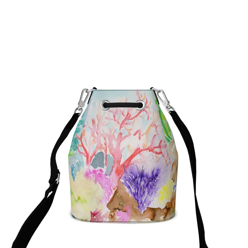 Ocean Dreamscape - Leather Bucket Bag