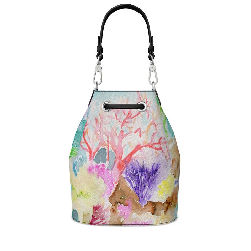 Underwater Adventure Leather Bucket Bag