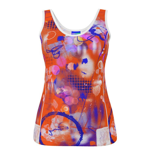 Orange and Blue Tank Top
