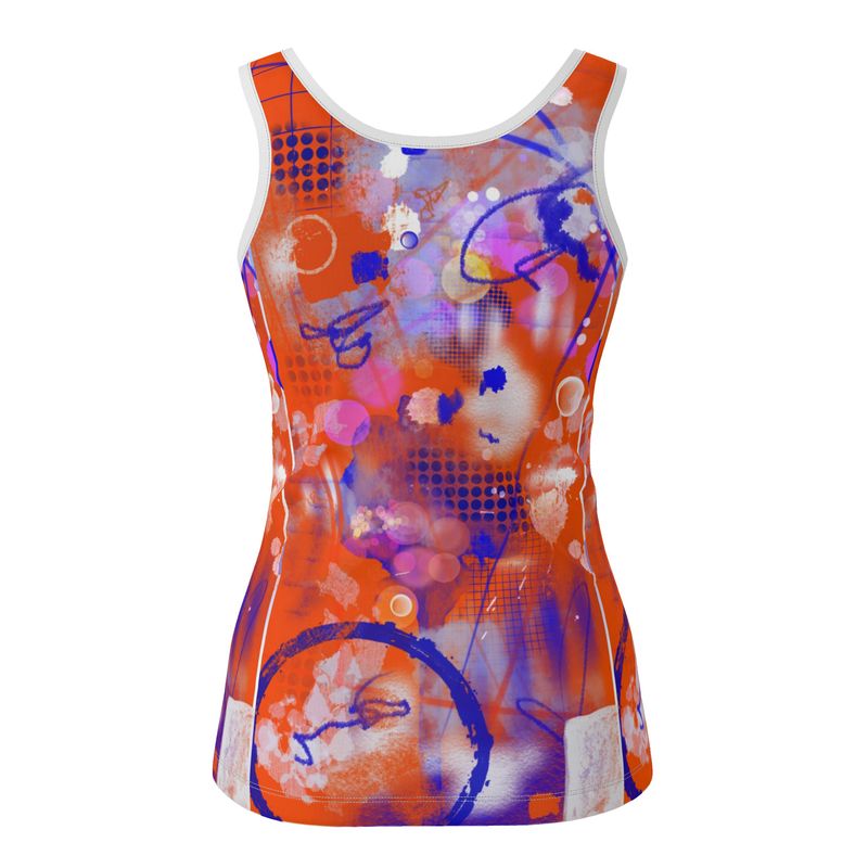 Orange and Blue Tank Top