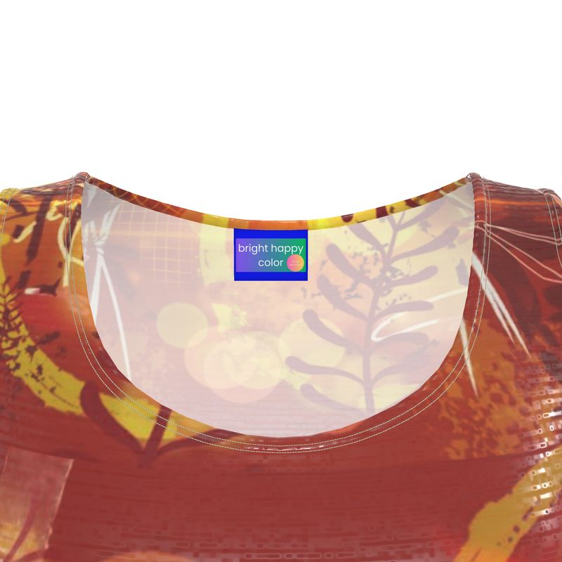 Garnet and Gold Fit and Flare Dress