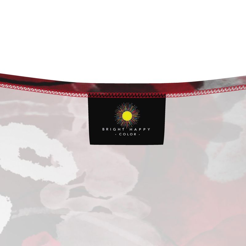 Gameday Crop Top - Red & Black