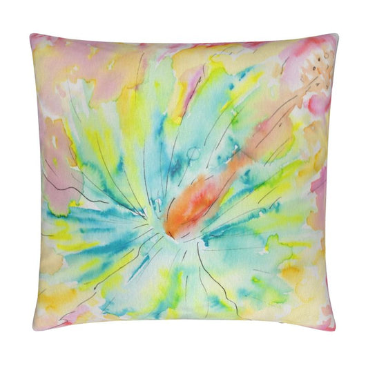 Hibiscus Love Throw Pillow