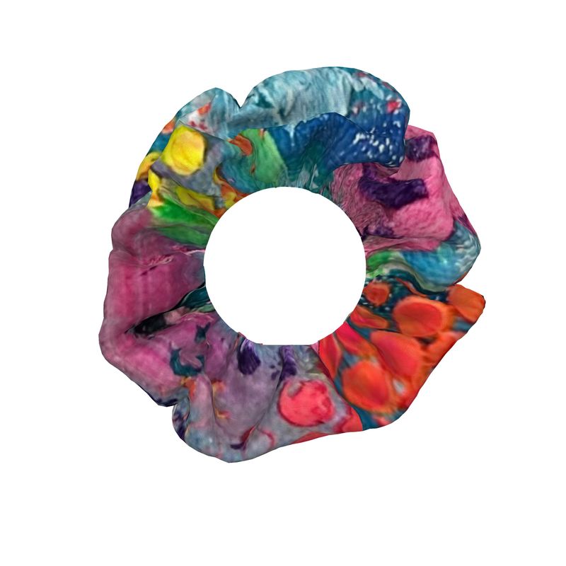 Bright Happy - Crushed Velour Scrunchie Trio