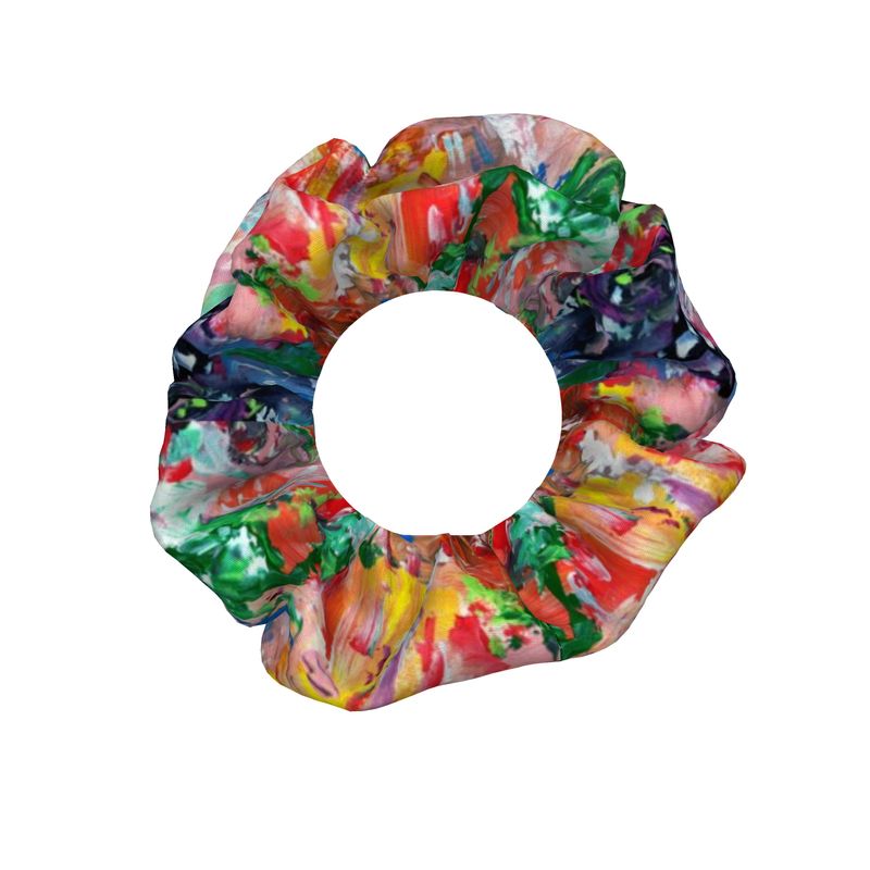 Bright Happy - Crushed Velour Scrunchie Trio