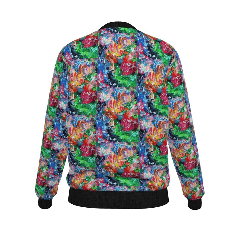 City Lights - Women's Reversible Silk Bomber Jacket