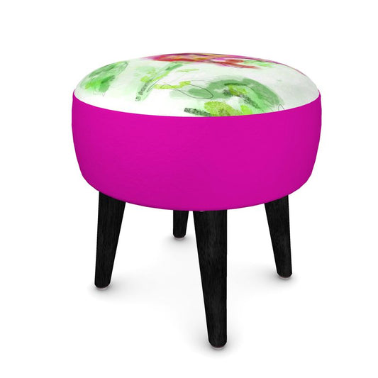 Pop of Pink Footstool