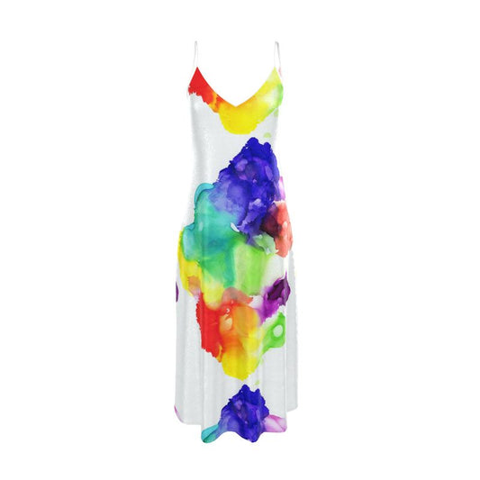 Suspended Color - Slip Dress Maxi