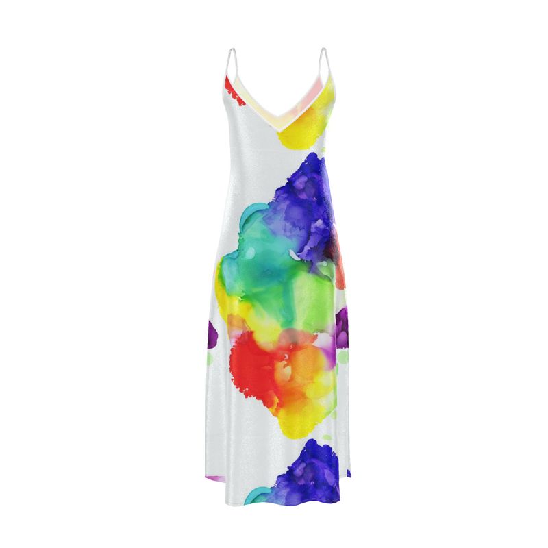 Suspended Color - Slip Dress Maxi