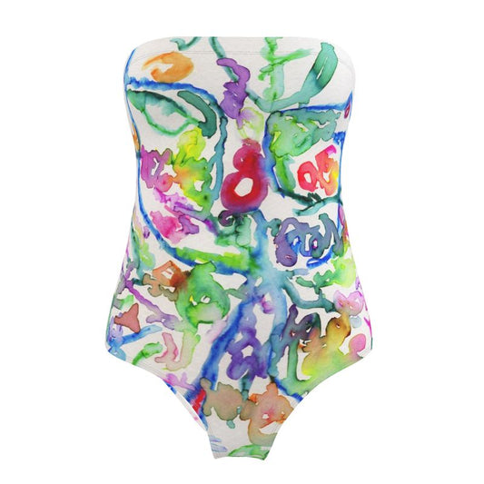Ethereal Butterfly - Strapless Swimsuit