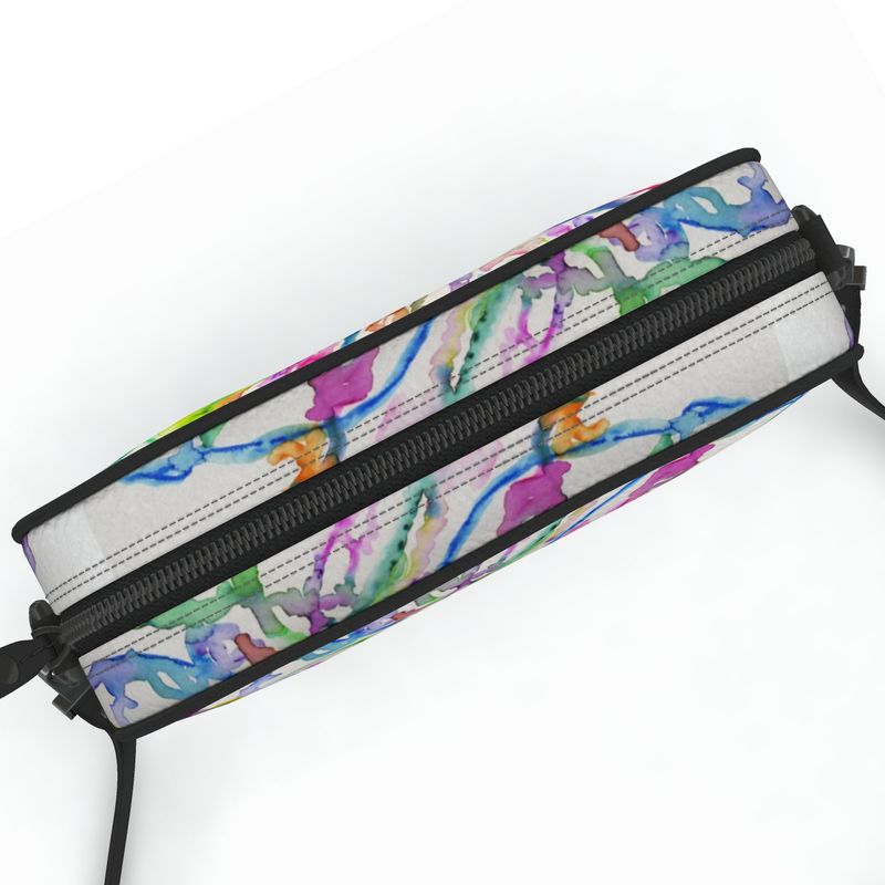 Ethereal Butterfly - Leather Crossbody Camera Bag