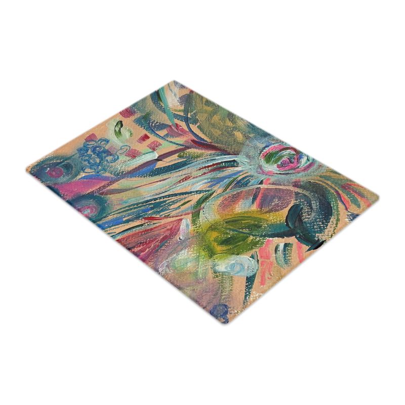 Kinetic Petals - Art Glass Serving & Cutting Board