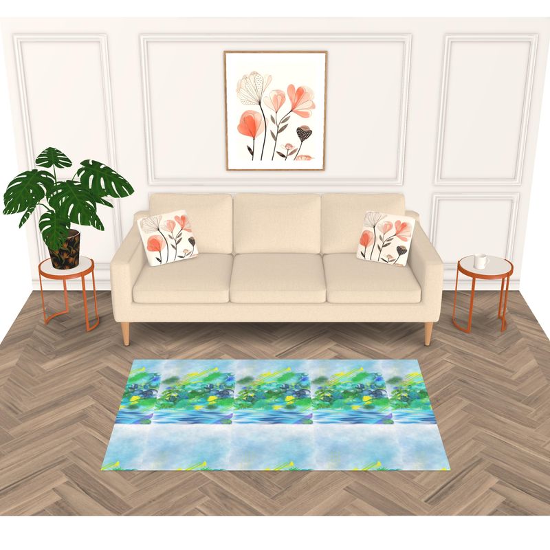 Bubbles in the Skies - Lush Rug