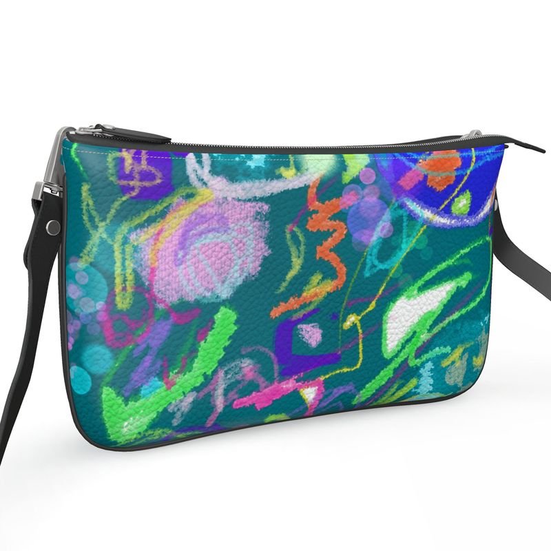 Crayon Anarchy - Leather Pochette Crossbody Bag