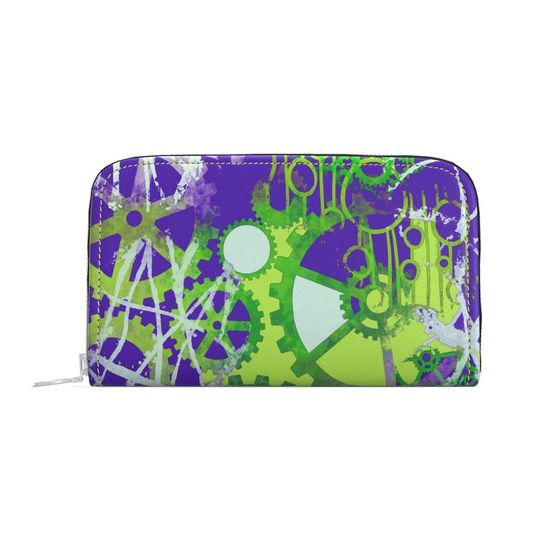Electric Mechanica - Leather Zip Wallet