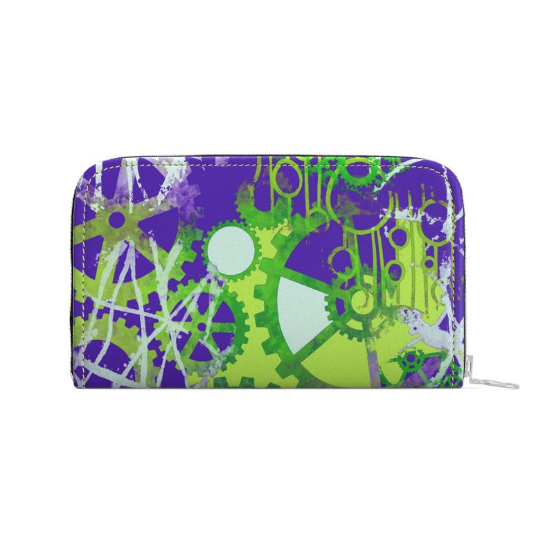 Electric Mechanica - Leather Zip Wallet