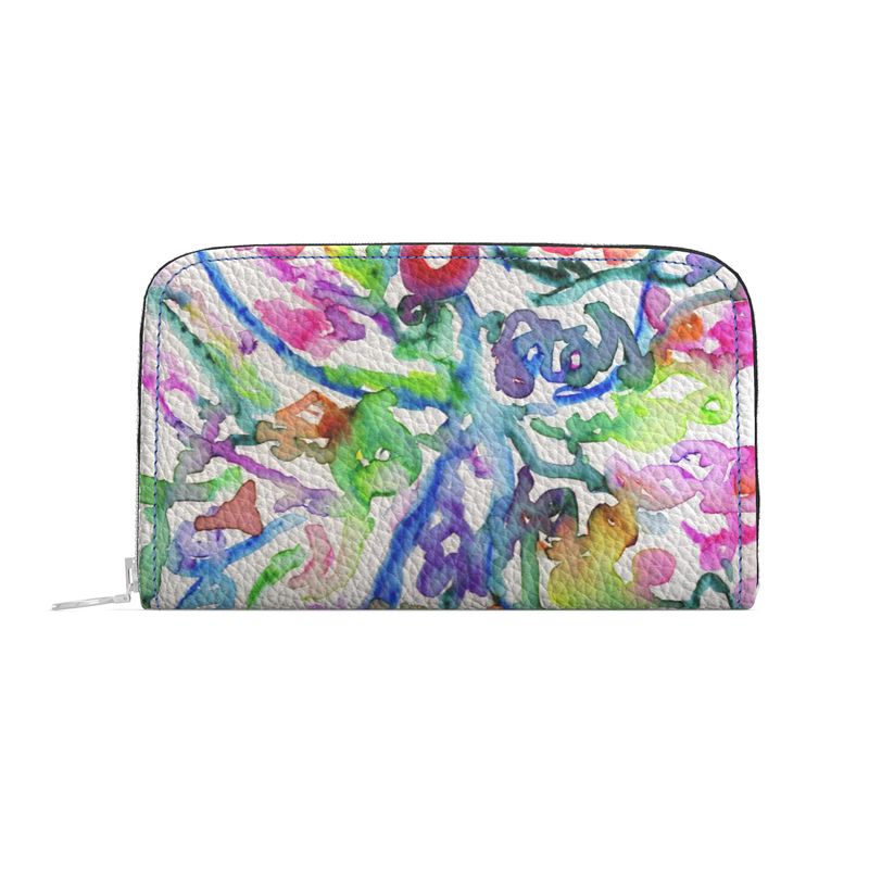 Ethereal Butterfly- Leather Zip Wallet