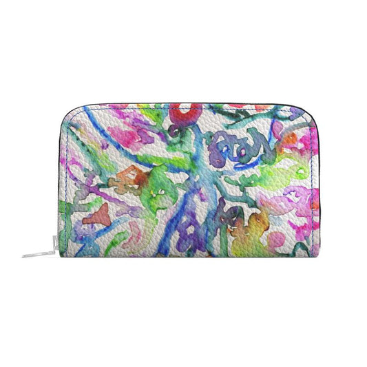 Ethereal Butterfly- Leather Zip Wallet