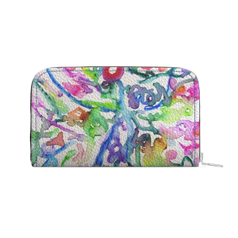 Ethereal Butterfly- Leather Zip Wallet