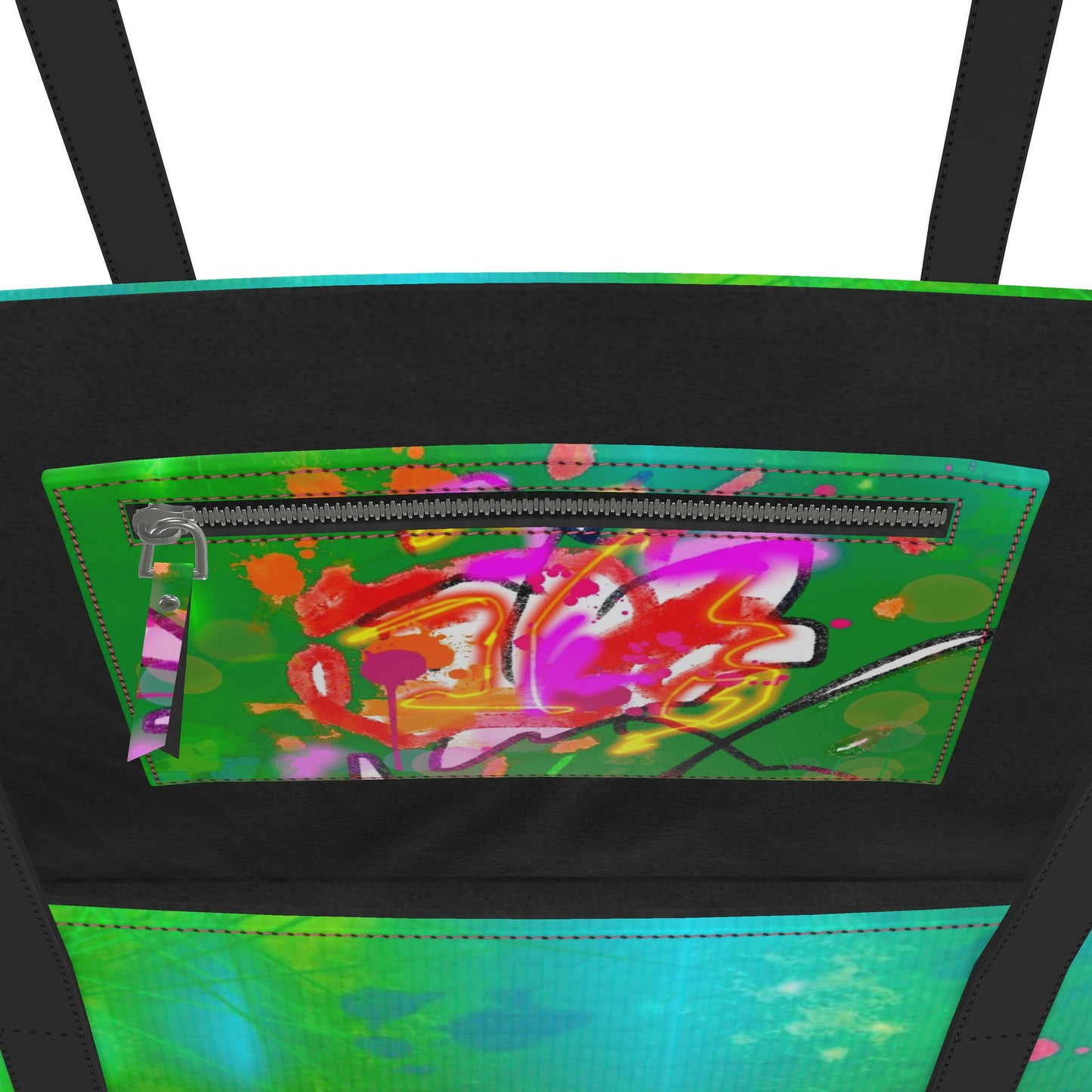 Emerald Interference - Leather Tote