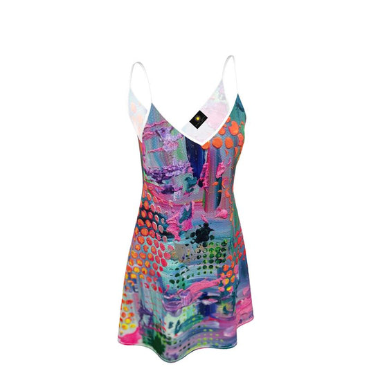 Bright Happy - Mini Silk Slipdress