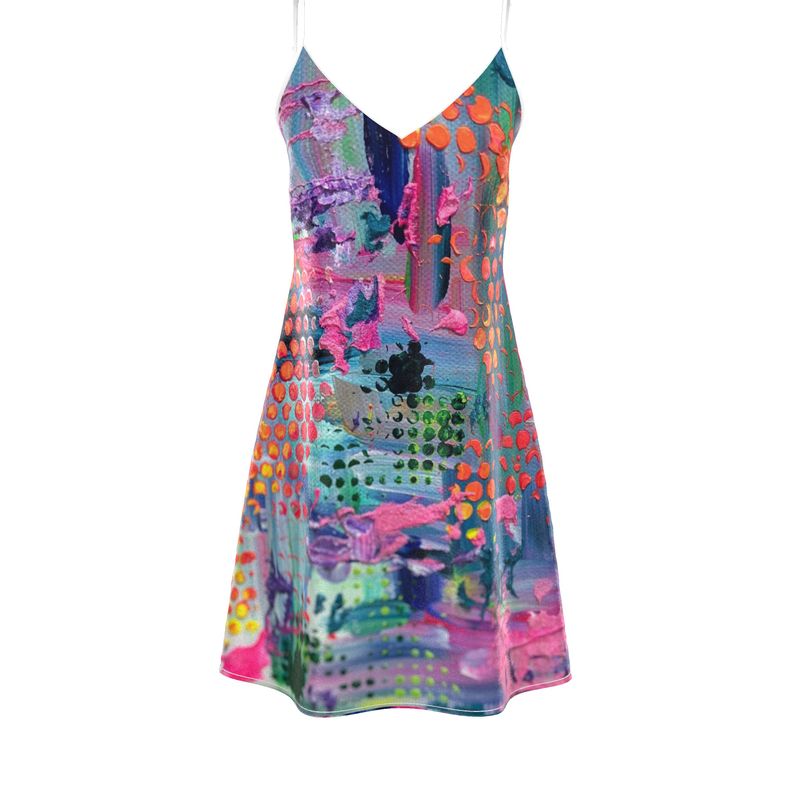 Bright Happy - Mini Silk Slipdress