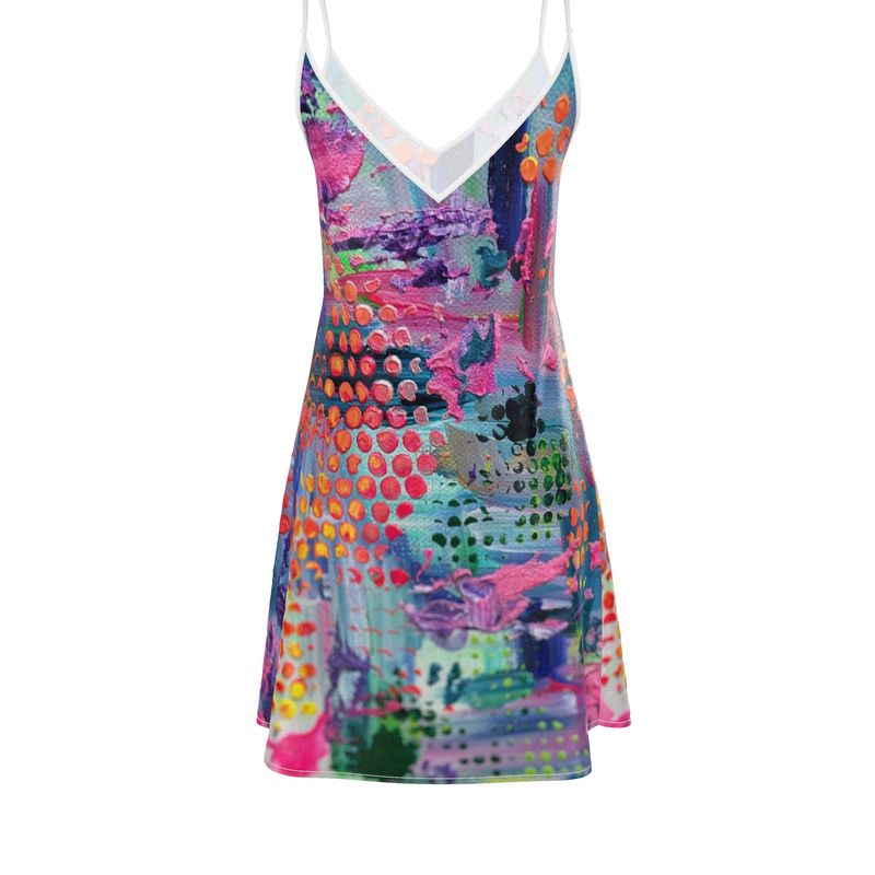 Bright Happy - Mini Silk Slipdress