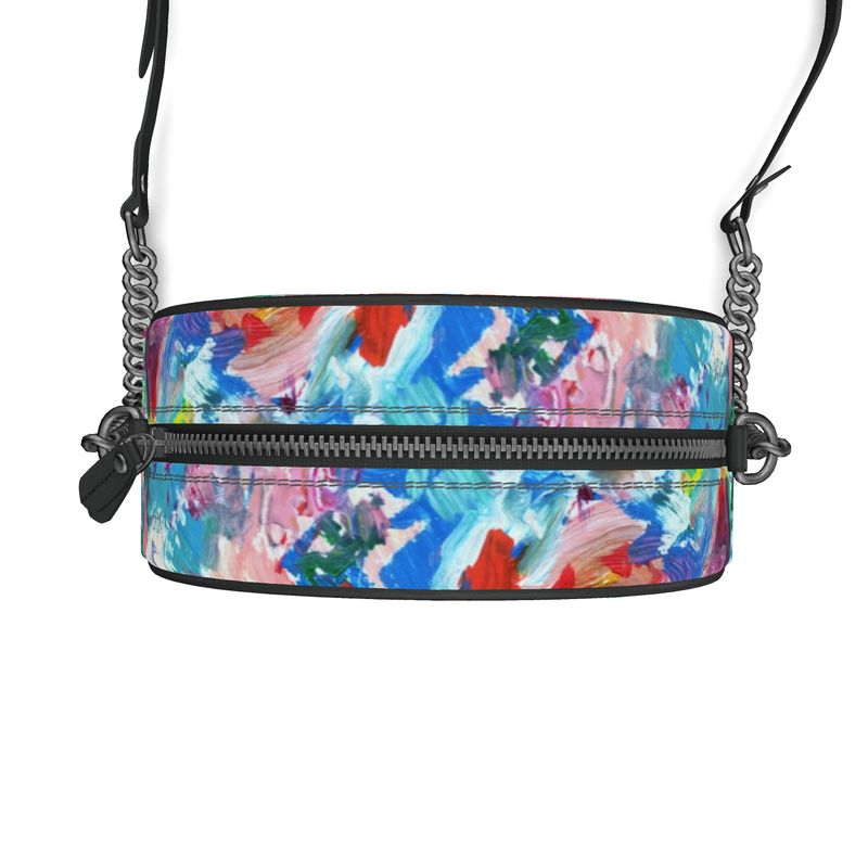 City Lights - Leather Round Box Bag