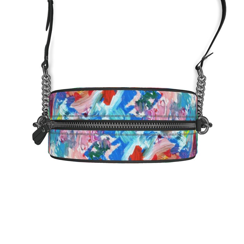 City Lights - Round Leather Crossbody Bag