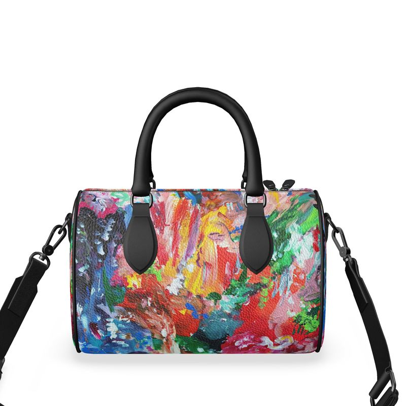 City Lights - Leather Barrel Bag