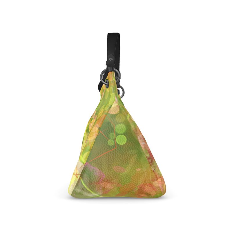 Gilded Ambience - Leather Slouch Bag