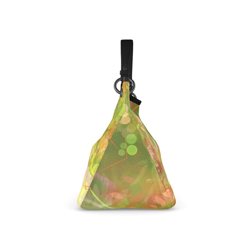 Gilded Ambience - Leather Slouch Bag