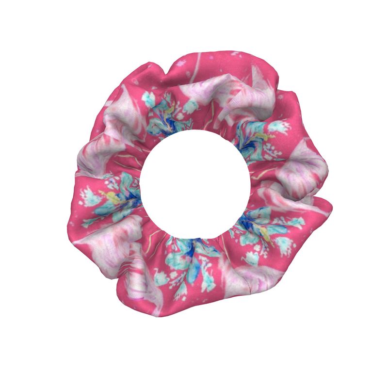 Tropical Oasis - Crushed Velour Scrunchie Trio