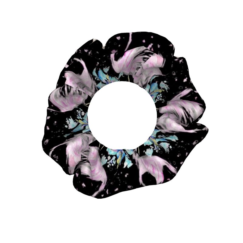 Tropical Oasis - Crushed Velour Scrunchie Trio