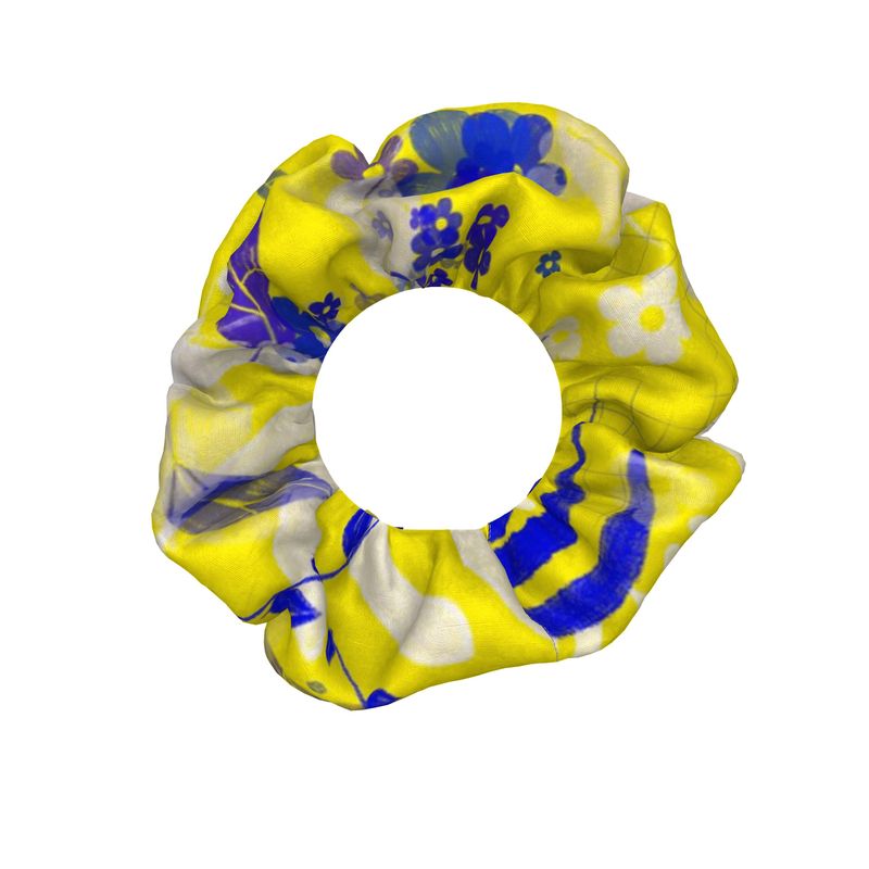 Mediterranean Dreams - Crushed Velour Scrunchie Trio