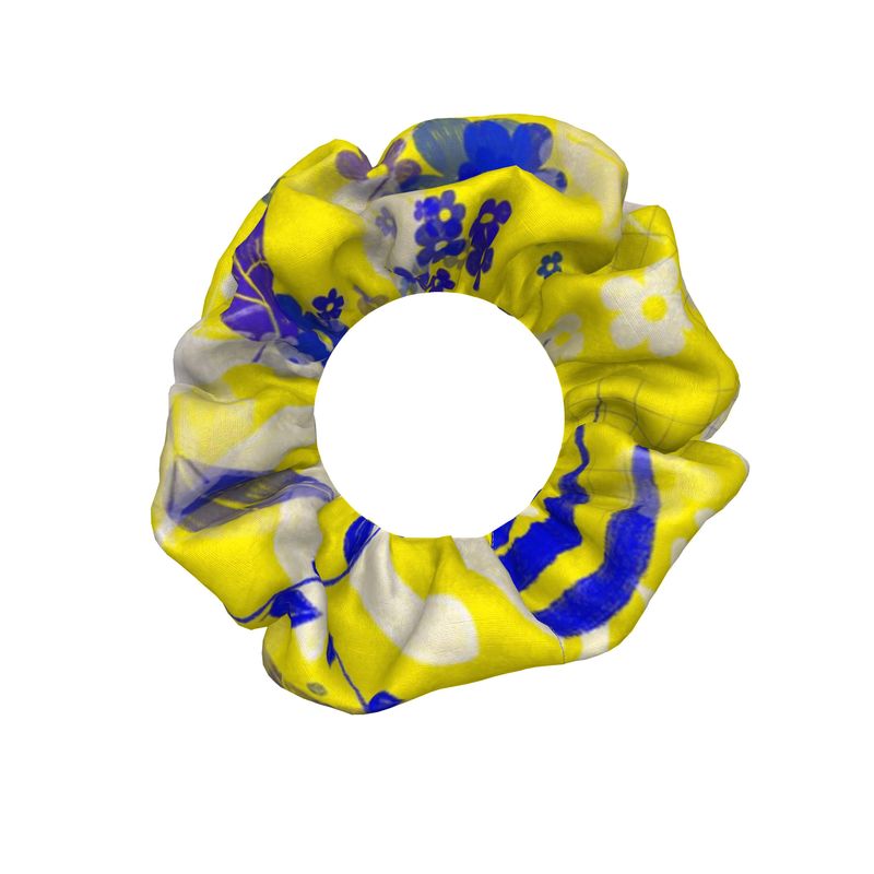 Mediterranean Dreams - Crushed Velour Scrunchie Trio