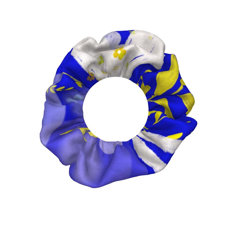 Mediterranean Dreams - Crushed Velour Scrunchie Trio