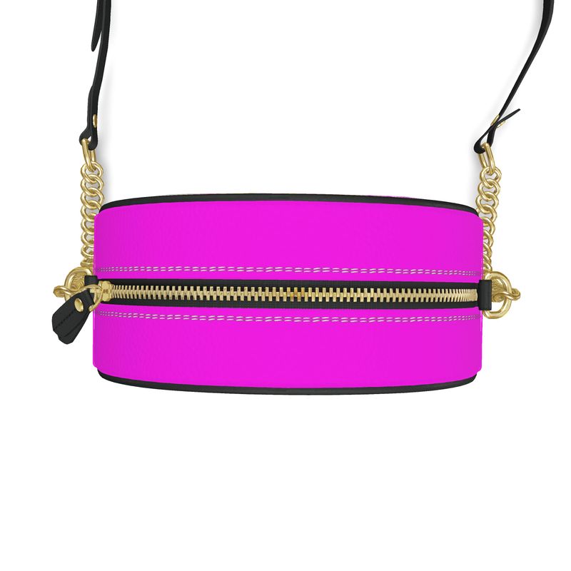 Color Doesn’t Perch - Limited Edition Leather Round Box Bag