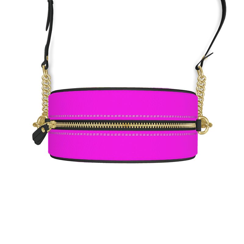 Color Doesn’t Perch - Limited Edition Leather Round Box Bag