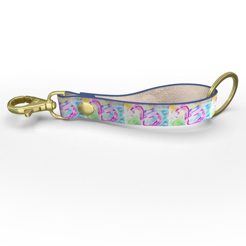 Color Doesn’t Perch - Event Exclusive Leather Wrap Keychain