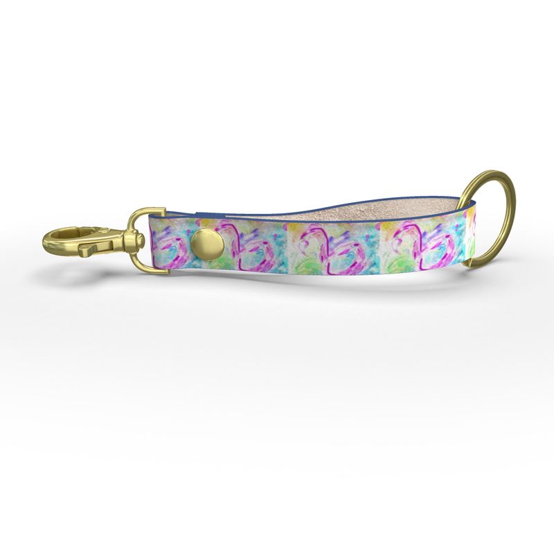 Color Doesn’t Perch - Event Exclusive Leather Wrap Keychain