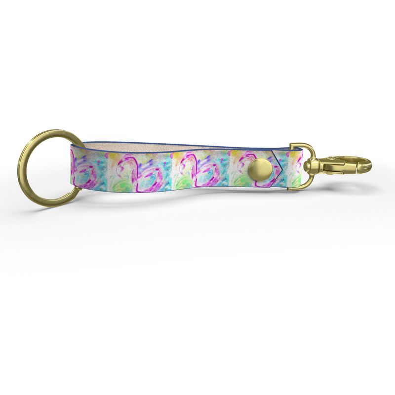 Color Doesn’t Perch - Event Exclusive Leather Wrap Keychain